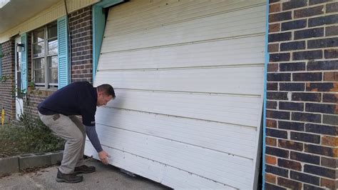 one piece garage door adjustment