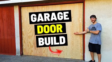 one piece garage door diy
