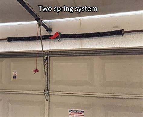 one piece garage door spring adjustment