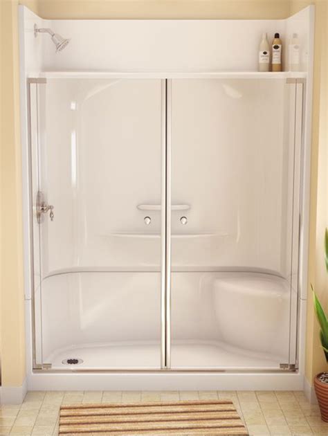 one piece glass shower door