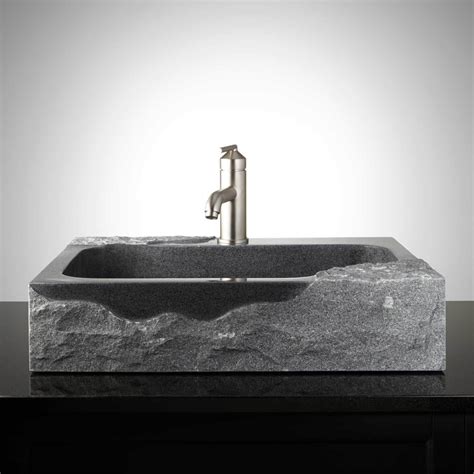 one piece granite bathroom sink