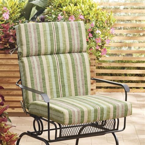 one piece high back patio chair cushions