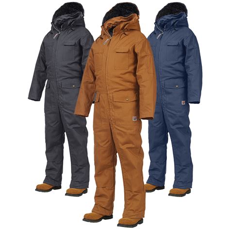 one piece insulated work suit