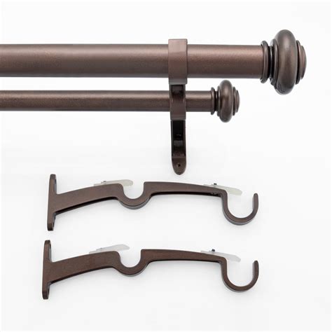 one piece iron curtain rods