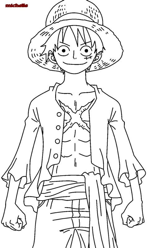 one piece luffy coloring pages