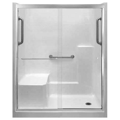 one piece shaower stalls with shower doors