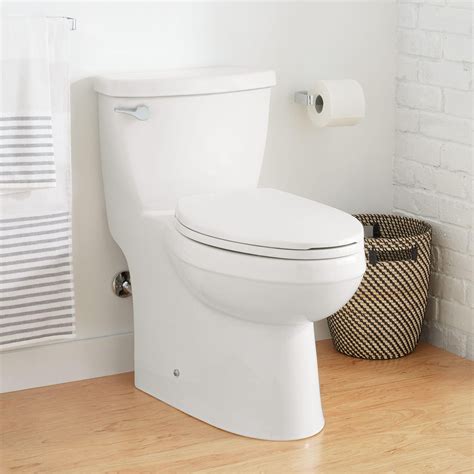 one piece skirted toilet