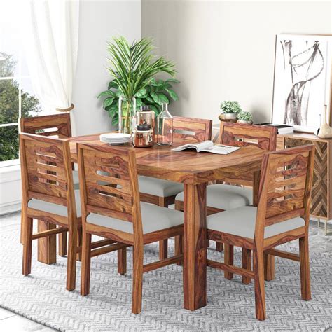 one piece solid wood dining table
