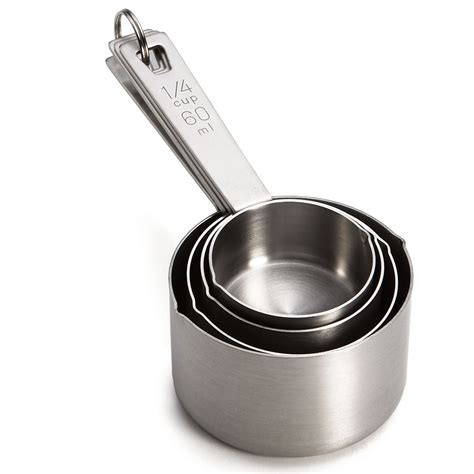 one piece stainless steel measuring cups