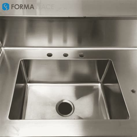 one piece stainless steel sink and countertop