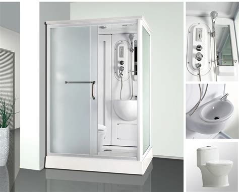 one piece toilet and shower combo fiberglass