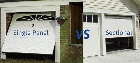 one piece vs sectional garage door