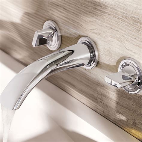 one piece wall mount tub faucet