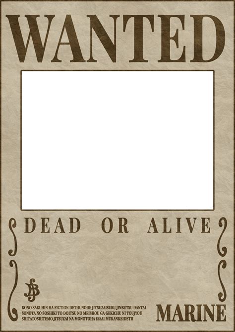 one piece wanted poster maker