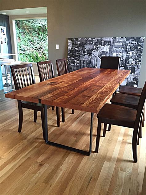 one piece wood dining table