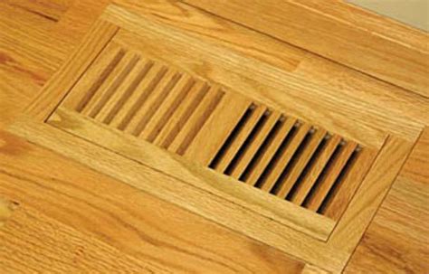 one piece wood floor register
