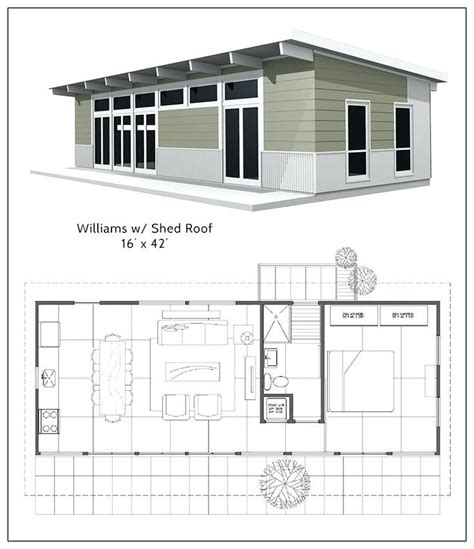 one pitch roof house plans