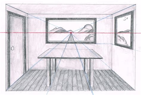 one point perspective room lesson plan
