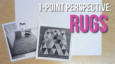 one point perspective rug