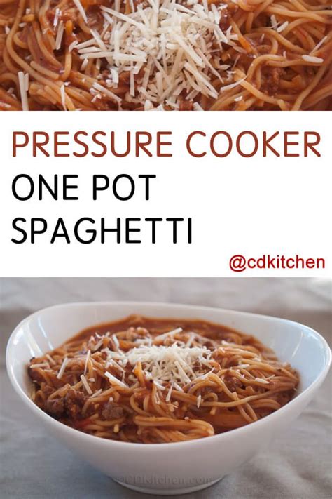 one pot pasta electric pressure cooker