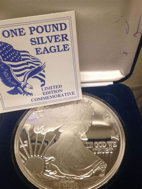 one pound silver eagle coin