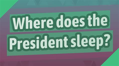 one president slept on the roof
