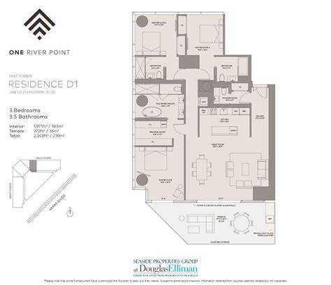 one river point miami floor plans