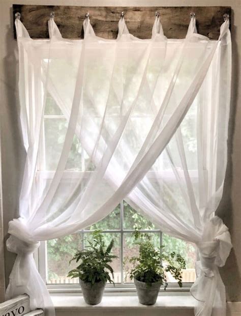 one rod criss cross curtains