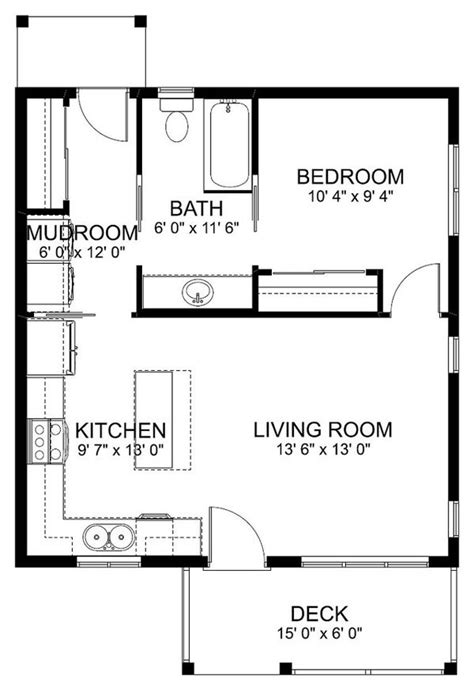 one room cabin plans