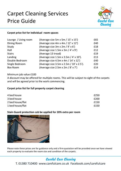 one room carpet cleaning price