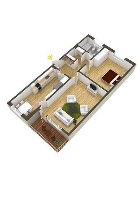 one room house floor plans