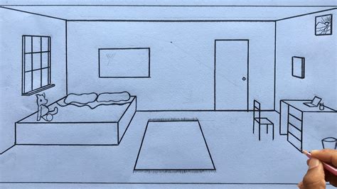 one room perspective drawing