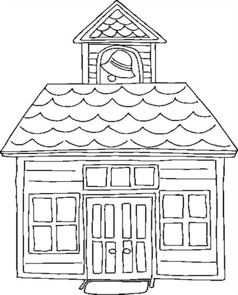 one room schoolhouse coloring pages