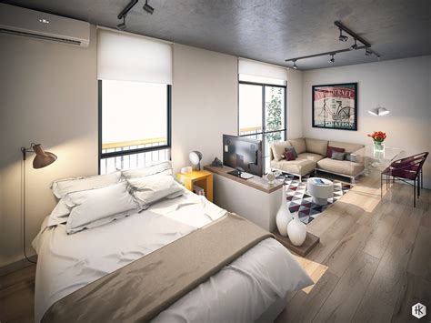 one room studio apartment design ideas