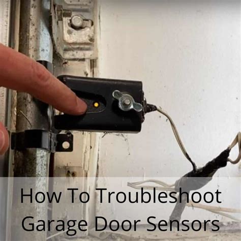 one sensor on garage door is yellow