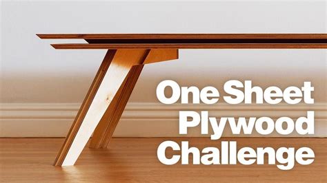 one sheet of plywood contest