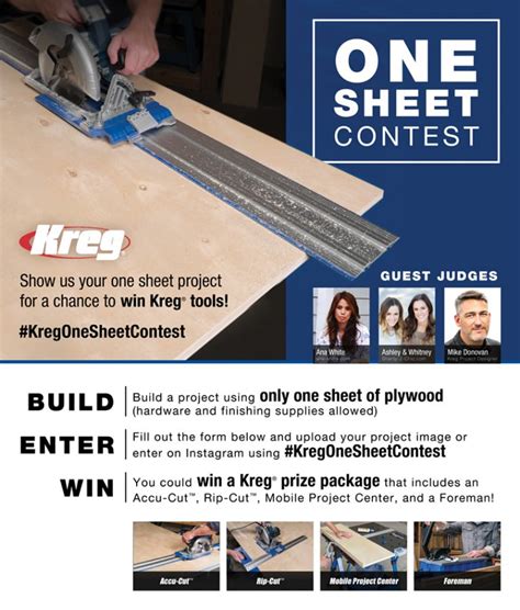 one sheet of plywood contest