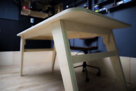 one sheet of plywood desk