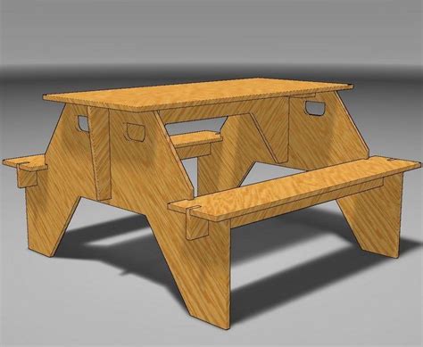one sheet of plywood picnic table
