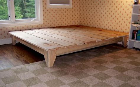 one sheet of wood as a bed platform