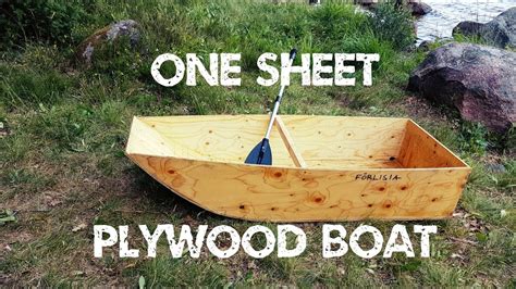 one sheet plywood boat designs