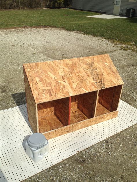 one sheet plywood chicken coop
