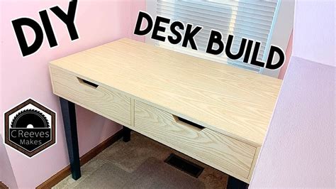 one sheet plywood desk