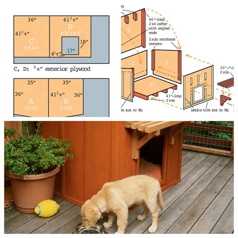 one sheet plywood dog house plans