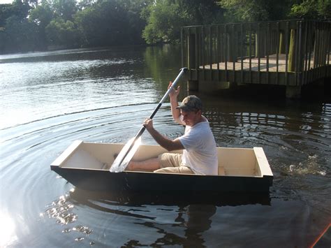 one sheet plywood rowboat