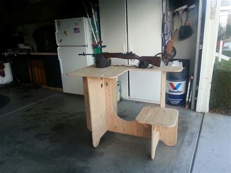 one sheet plywood shooting bench