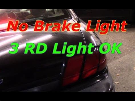 one side brake light not working