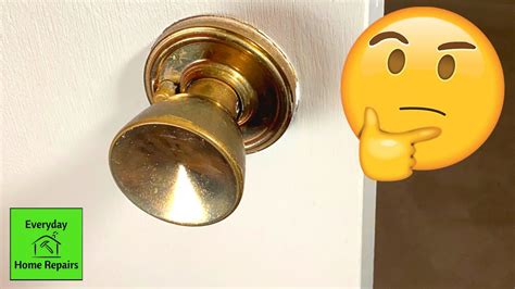 one side of door knob not working