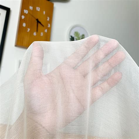 one side see through fabric