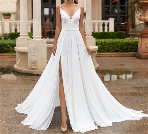 one side strap wedding dress